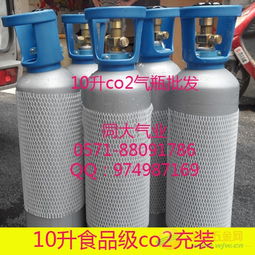 杭州食品級二氧化碳充裝充裝co2鋼瓶10升鋼瓶大瓶